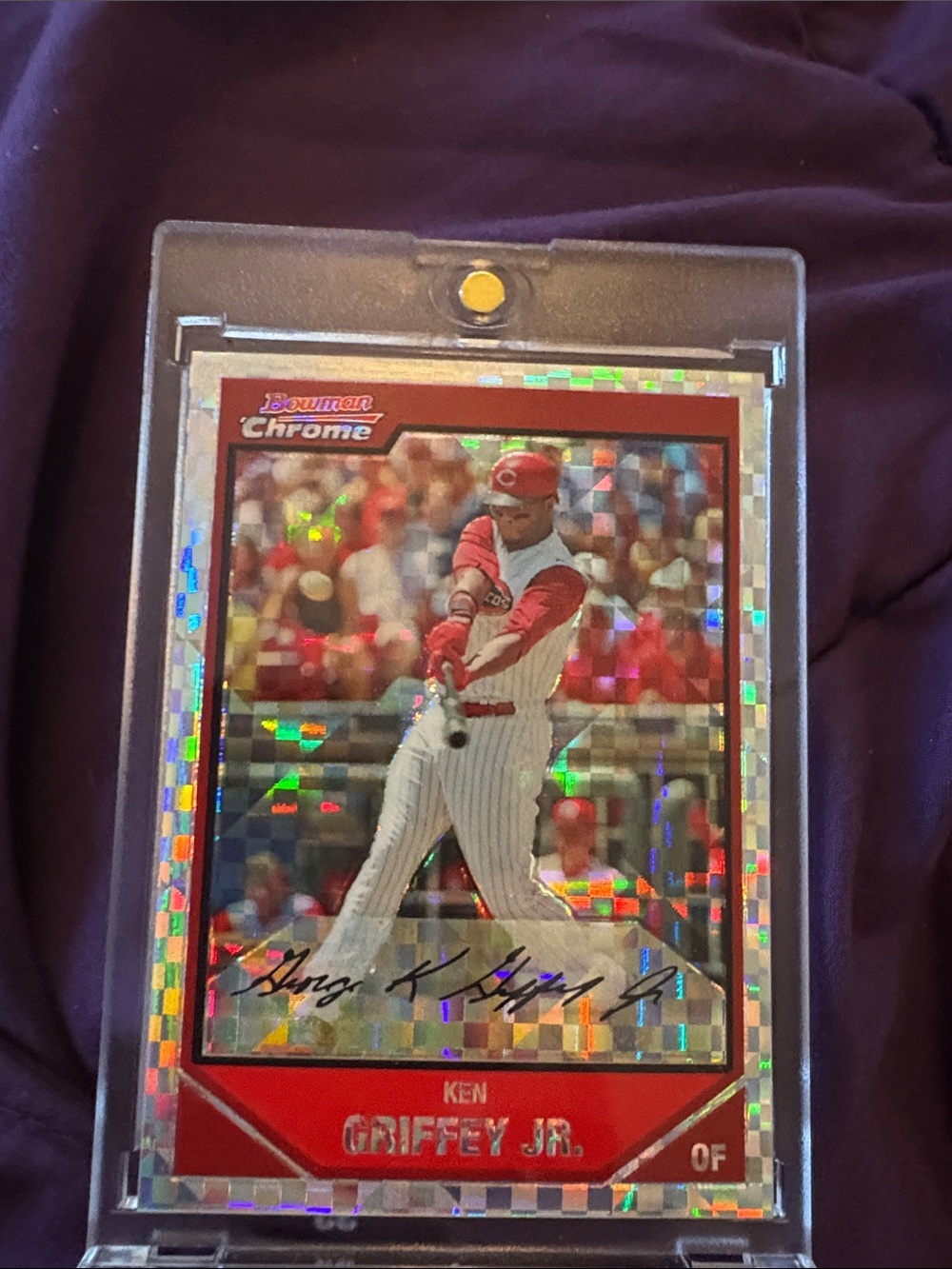 Ken Griffey  jr. bowman chrome x-tractor - Picture 4 of 6